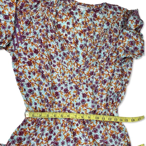 Poupette St Barth Bona Mini Dress Aqua Blossom – Size M - Picture 11 of 16